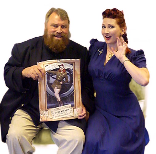 Brian Blessed and Kitten von Mew