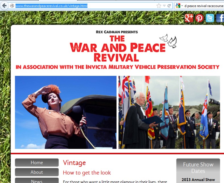 War and Peace Revival Website