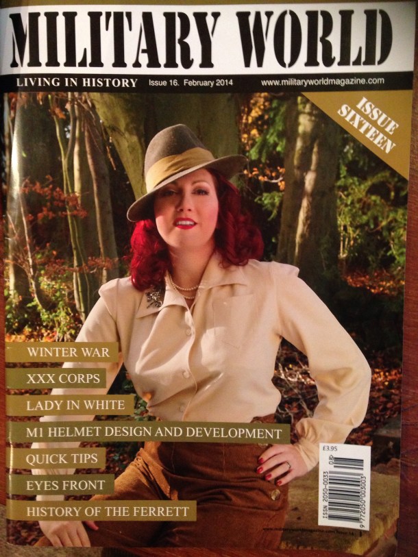 Military world magazine pinup