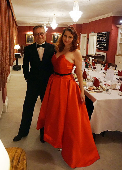 Just before my performance at the Masonic Christmas event