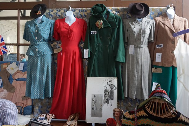 ww2 Women's clothing exhibit